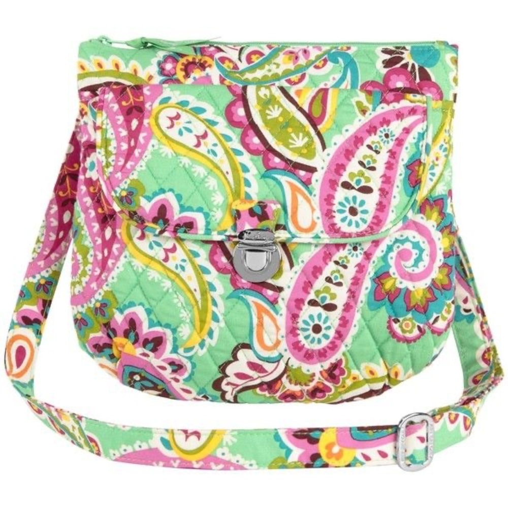 Vera Bradley Tutti Frutti Saddle Hipster Crossbody